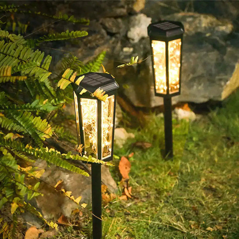 Lâmpadas de jardim solar para jardim de paisagem LED Lâmpadas solares alimentadas Tempo de carregamento 50000
