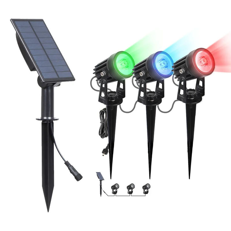 Luz solar de jardim exterior ABS PC All In One Pillar Led Wall Fence Impermeável 2024