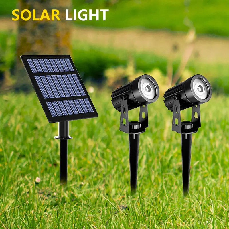 Luz solar de jardim exterior ABS PC All In One Pillar Led Wall Fence Impermeável 2024