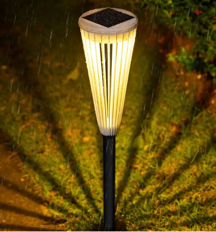 Iluminação solar à prova d'água para jardim Paisagem da comunidade Decoração floral da vila