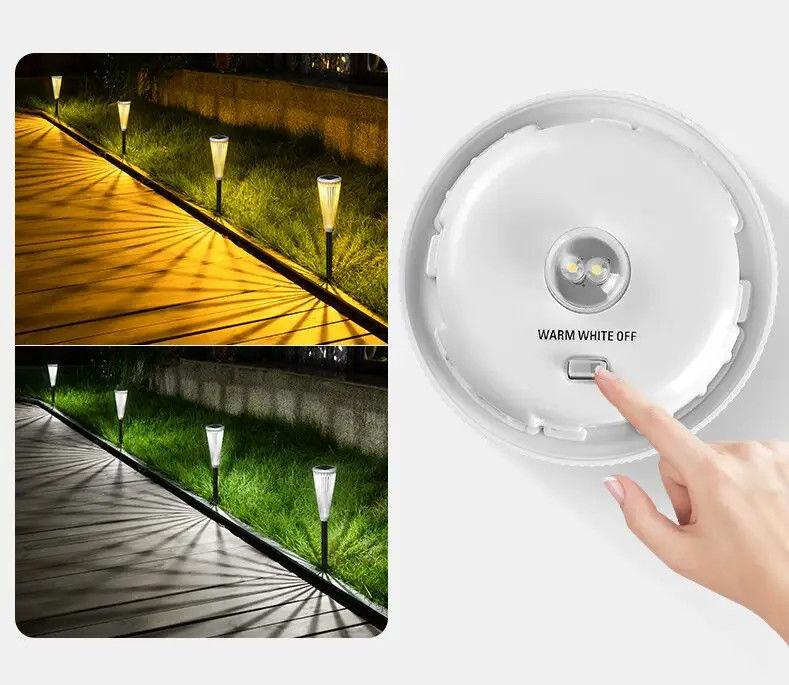 Iluminação solar à prova d'água para jardim Paisagem da comunidade Decoração floral da vila