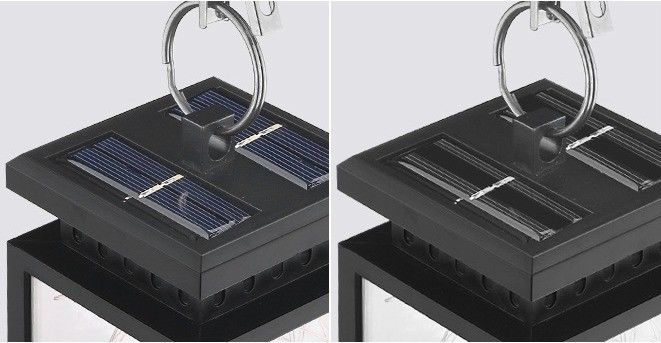 Material ABS Lâmpada de rua residencial solar para decoração de paisagem