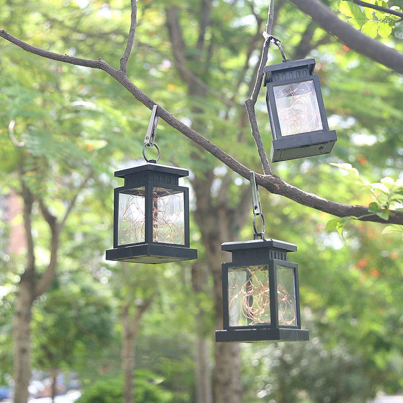 Casa Jardim Pendente Árvores Luzes noturnas LED Luzes solares Decoração de jardim ao ar livre Pendente