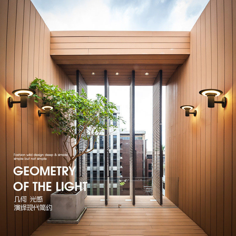 2- Iluminação solar LED à parede à prova d'água para paisagem exterior Temperatura de funcionamento -20 60C