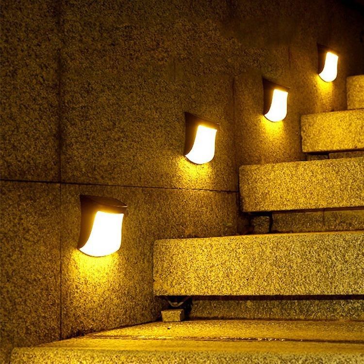 ABS Luz solar para jardim 1- Impermeável Cercas de jardim exterior Decoração de jardim doméstico