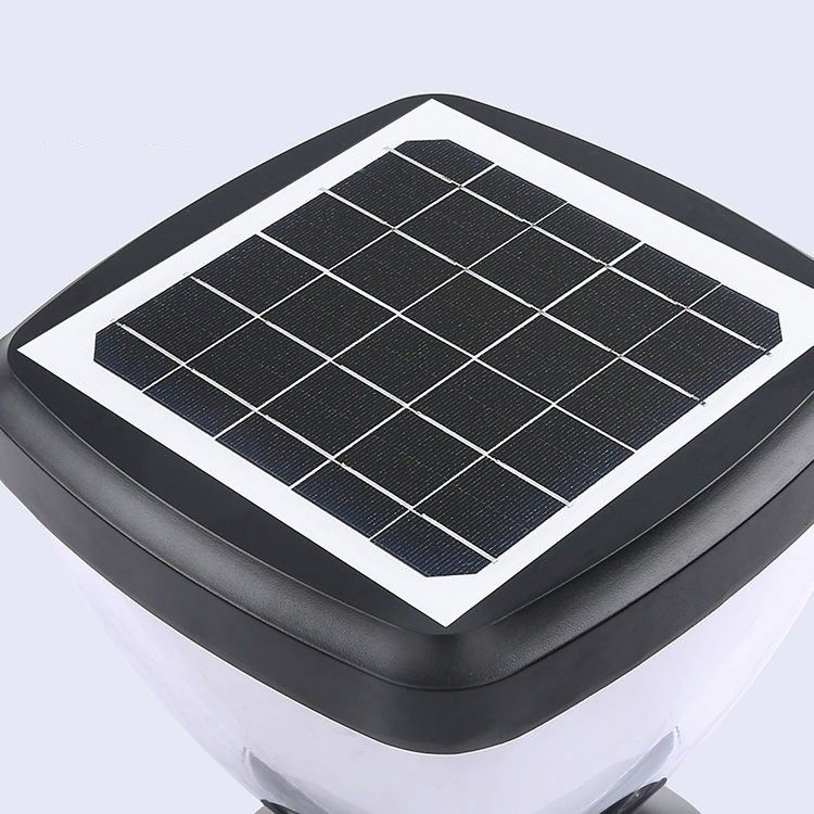Iluminação de paisagem exterior Solar Pillar Light Led Solar Villa Wall Lamp 3000K/6500K