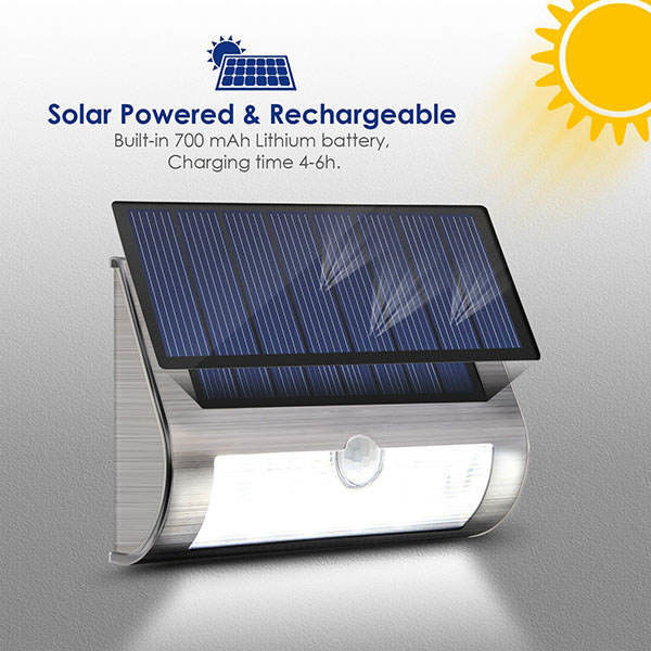 50000 Horas de Trabalho de Vida Potenciado Segurança de Movimento Led Trabalho Luz solar para pátio da estrada
