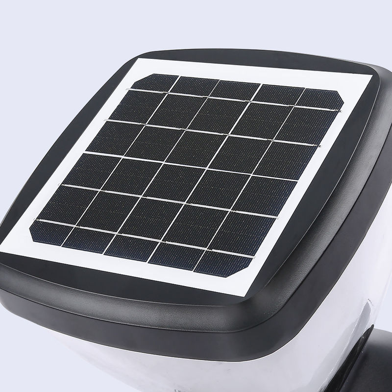 Lâmpada de pilar de parede solar para paisagem de cerca de jardim com temperatura de cor de 3000K/6500K