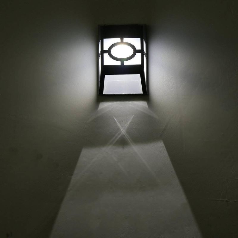 Casa Jardim vedação luz clássica decoração verde Inova Solar LED luz de parede com bateria