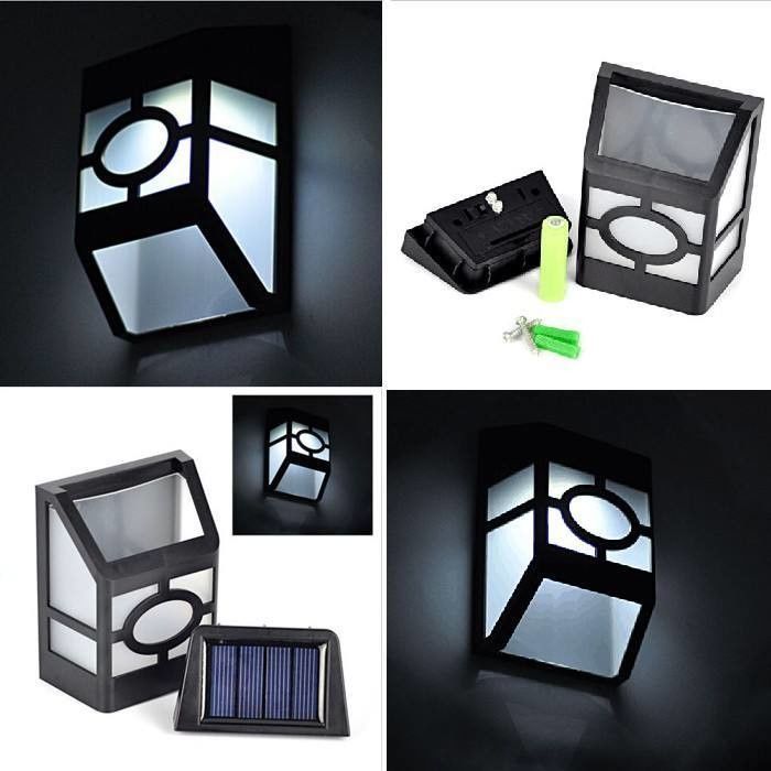 Casa Jardim vedação luz clássica decoração verde Inova Solar LED luz de parede com bateria