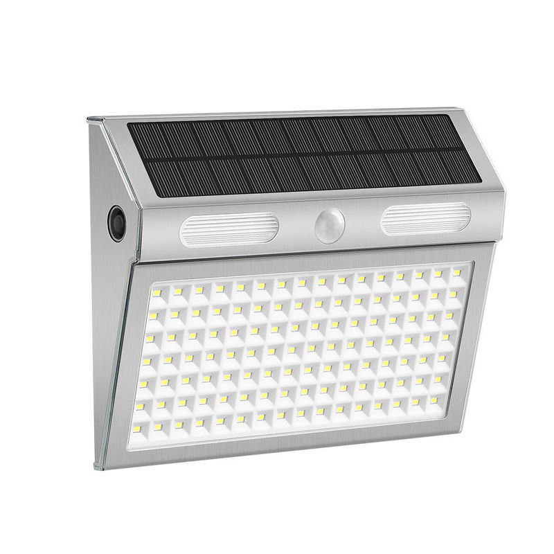4 Modos de iluminação LED Solar exterior luz de varanda de parede com sensor de movimento proteção IP65