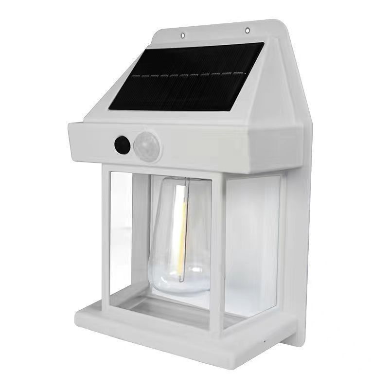 Lâmpada solar de parede à prova d'água de 80lm/w para decoração de jardins com sensor de movimento