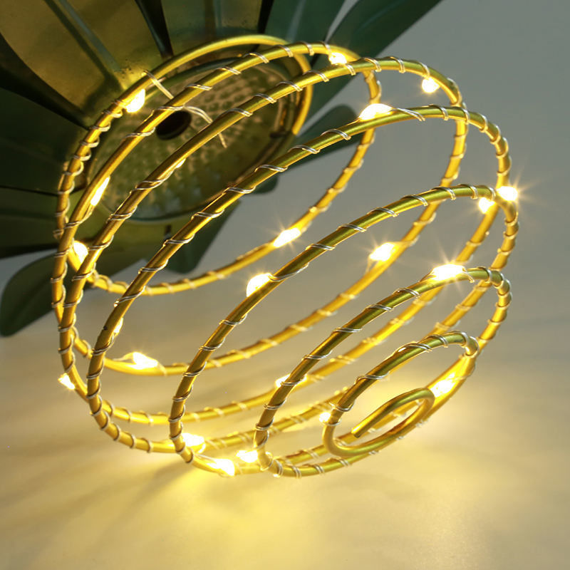 Lâmpada Fluxo luminoso lm 15 Lanterna solar de abacaxi para decoração de jardins e paisagens