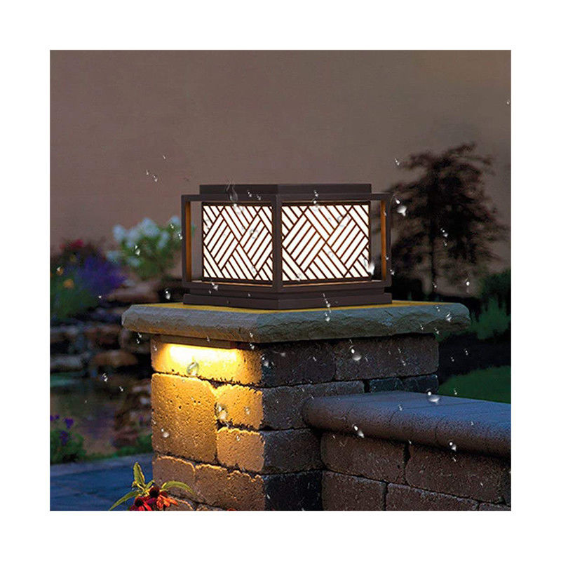 Luz solar de jardim Simplicidade Luz de poste acrílico para soluções modernas de iluminação exterior