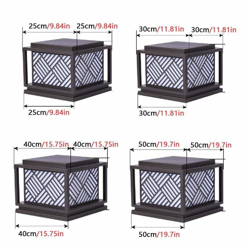 Luz solar de jardim Simplicidade Luz de poste acrílico para soluções modernas de iluminação exterior