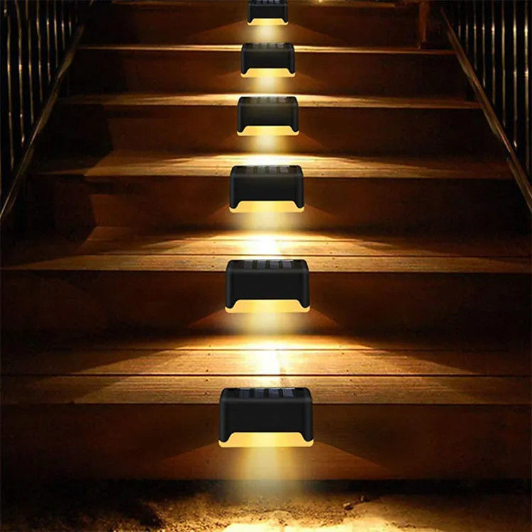 300lm Fluxo luminoso Solar Deck Step Railing Escalões Luzes para Iluminação de Jardim ao Ar Livre
