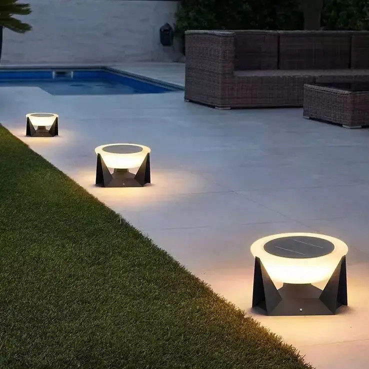 Lâmpada solar LED para decoração de jardim à prova d'água IP65