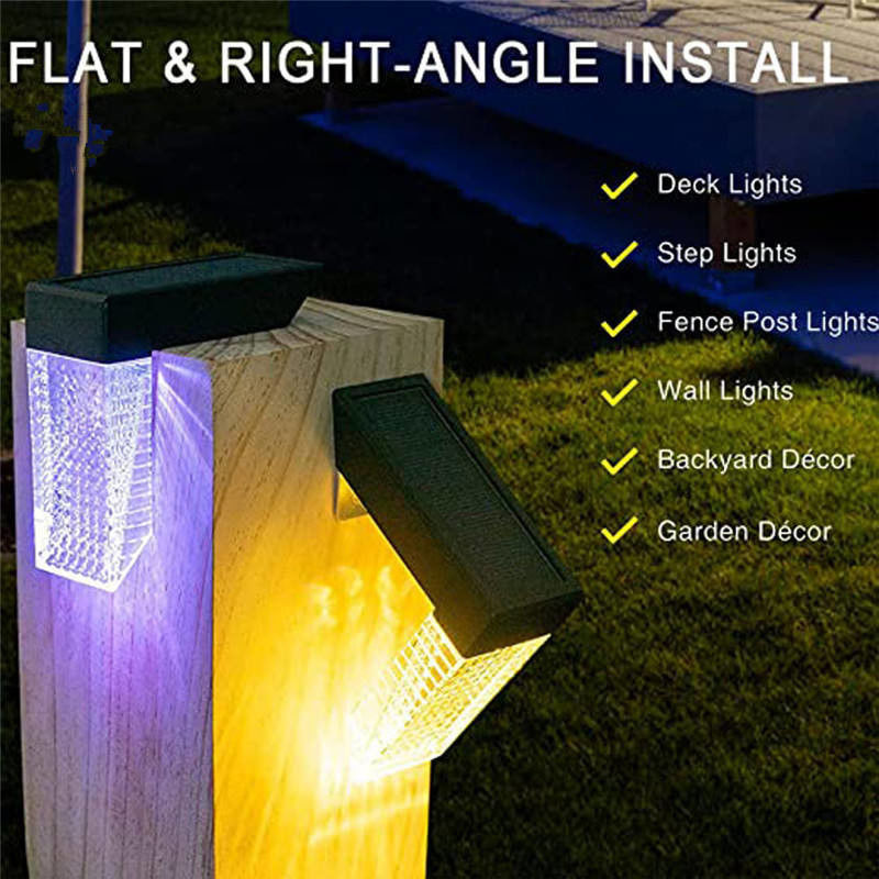 50000 Horas de Trabalho Duração de Vida Iluminação de Paisagem de Portão Solar LED com RGB Branco Quente