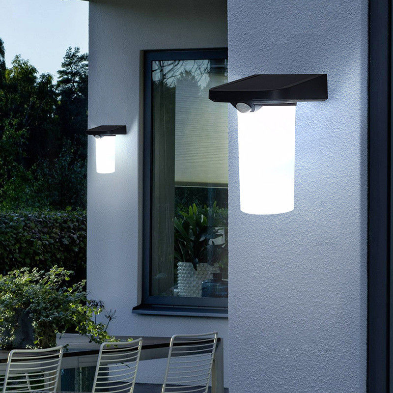 Lâmpada de parede LED exterior 6w Sensor de movimento de luz branca lâmpada de parede para varandas jardins pátios quintal