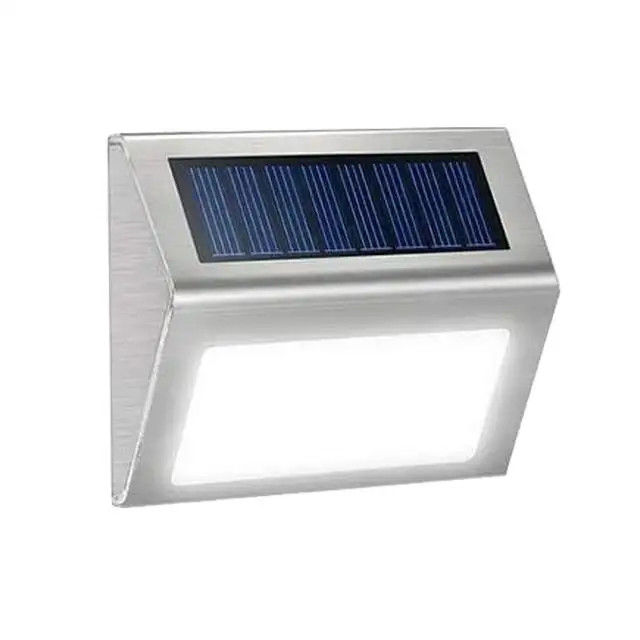 Lâmpada de terraço solar de aço inoxidável para balcão