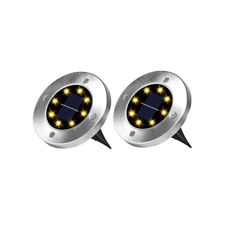 Lâmpadas solares para jardim exterior Decoração enterrada Luzes noturnas com alto fluxo luminoso