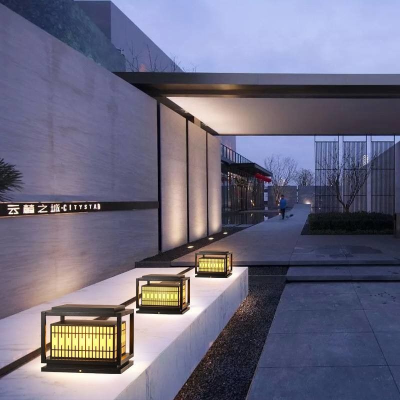 Iluminação de cerca de jardim ao ar livre com 80 CRI e 3500K temperatura de cor branca quente