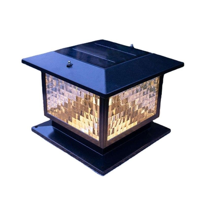 Lâmpada solar LED à prova d'água para casa rural jardim entrada pátio exterior