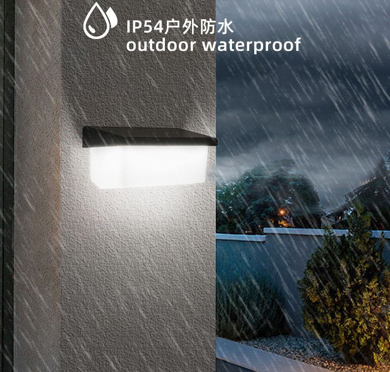 Villa Hotel Outdoor Garden Solar LED Wall Light com sensor de movimento e controle remoto