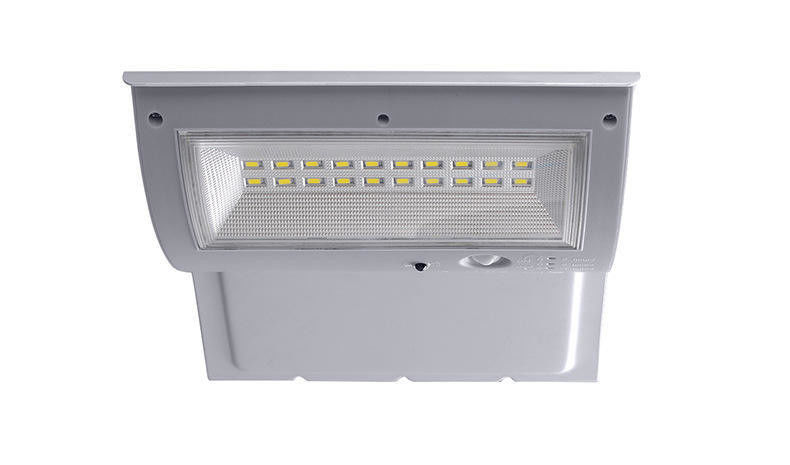 Lâmpada LED solar de aço inoxidável montada na parede para o mercado de publicidade ao ar livre