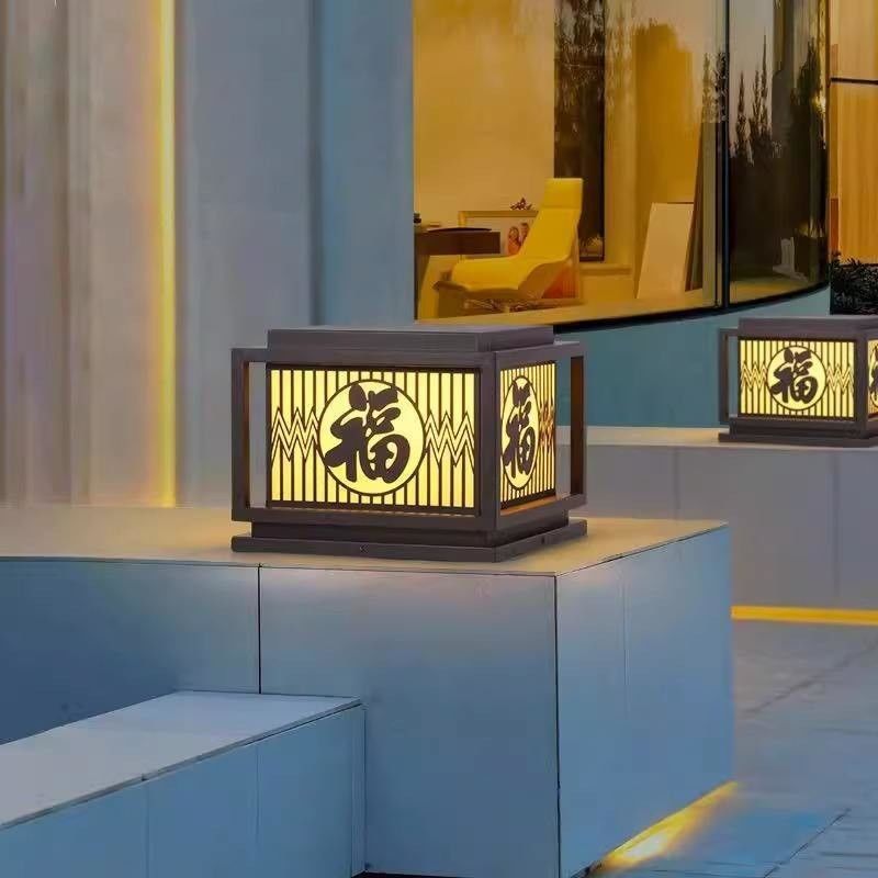 Lâmpadas de pilar à prova d'água LED criativas vintage para casa Vila pátio varanda exterior