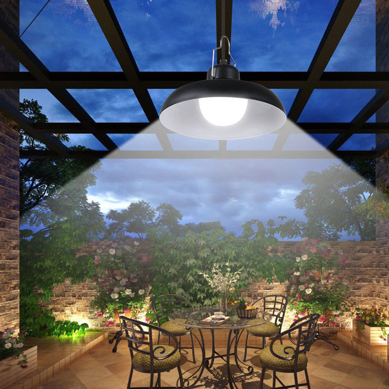 18PCS 0.2W COB LED Solar Pendant Light para Shed Jardim Economia de energia e impermeável