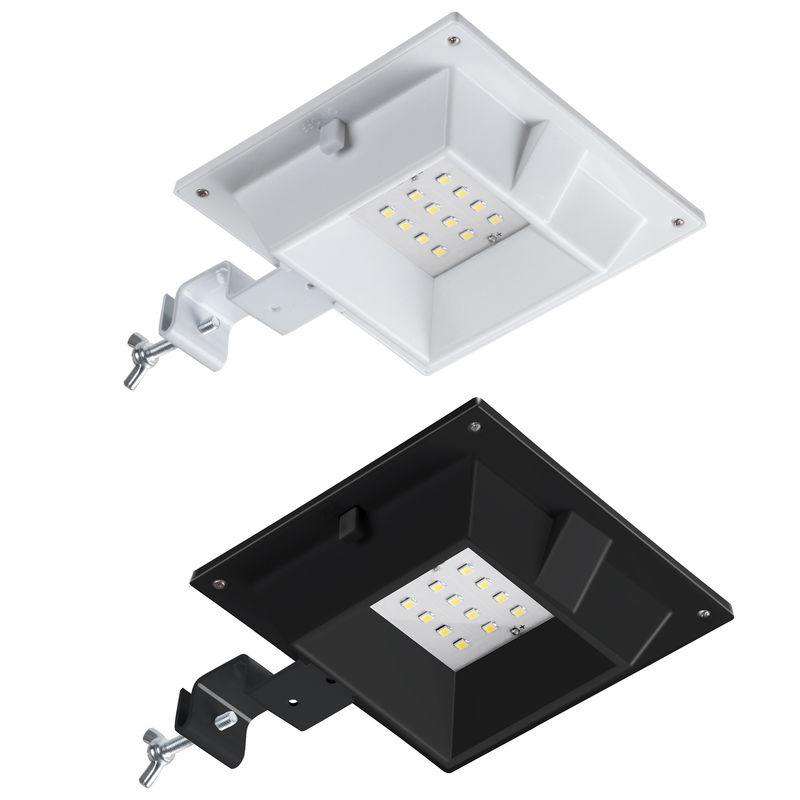 Lâmpadas LED de calhas solares para jardim Patio Driveway 12 LED Lâmpadas de parede à prova d'água ao ar livre