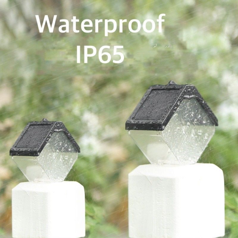 Solar LED Street Light Lâmpada Quente E Rgb Cor Lâmpada De Parede Para Deck Decorativo Exterior