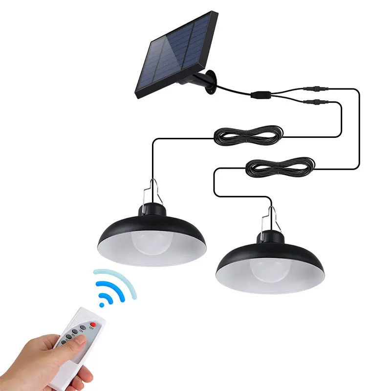 Lâmpada solar de jardim com bateria de alta capacidade e lâmpada LED branca e fria