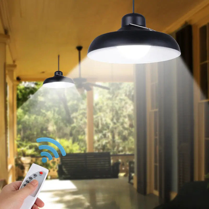 Lâmpada solar de jardim com bateria de alta capacidade e lâmpada LED branca e fria