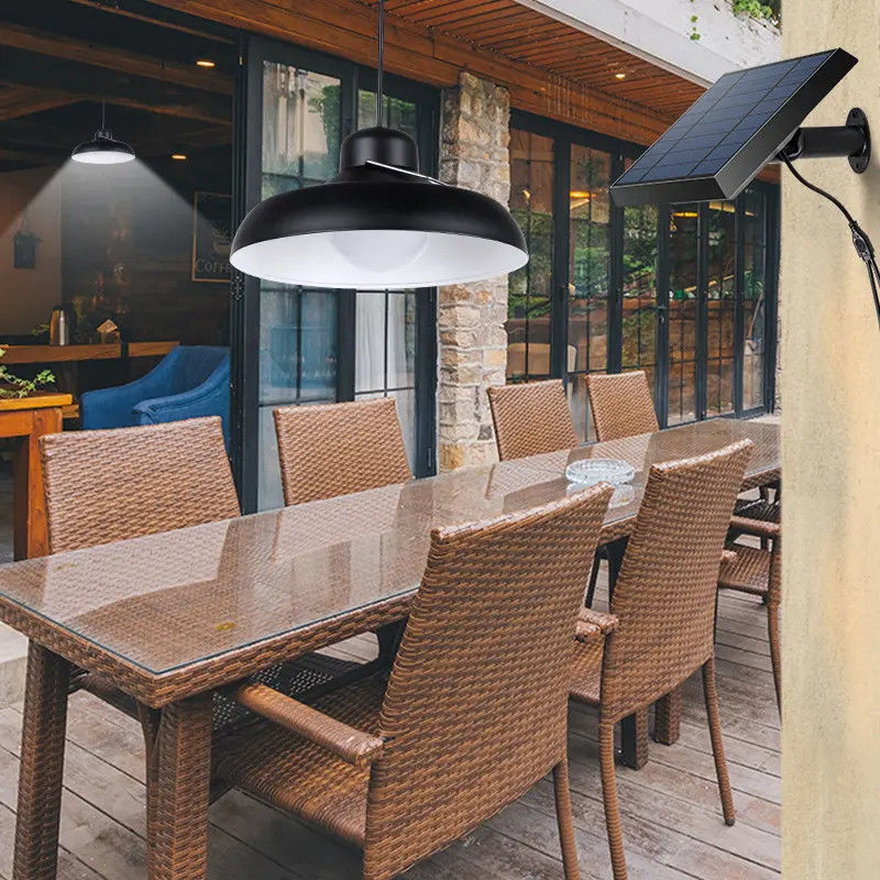 Lâmpada solar de jardim com bateria de alta capacidade e lâmpada LED branca e fria