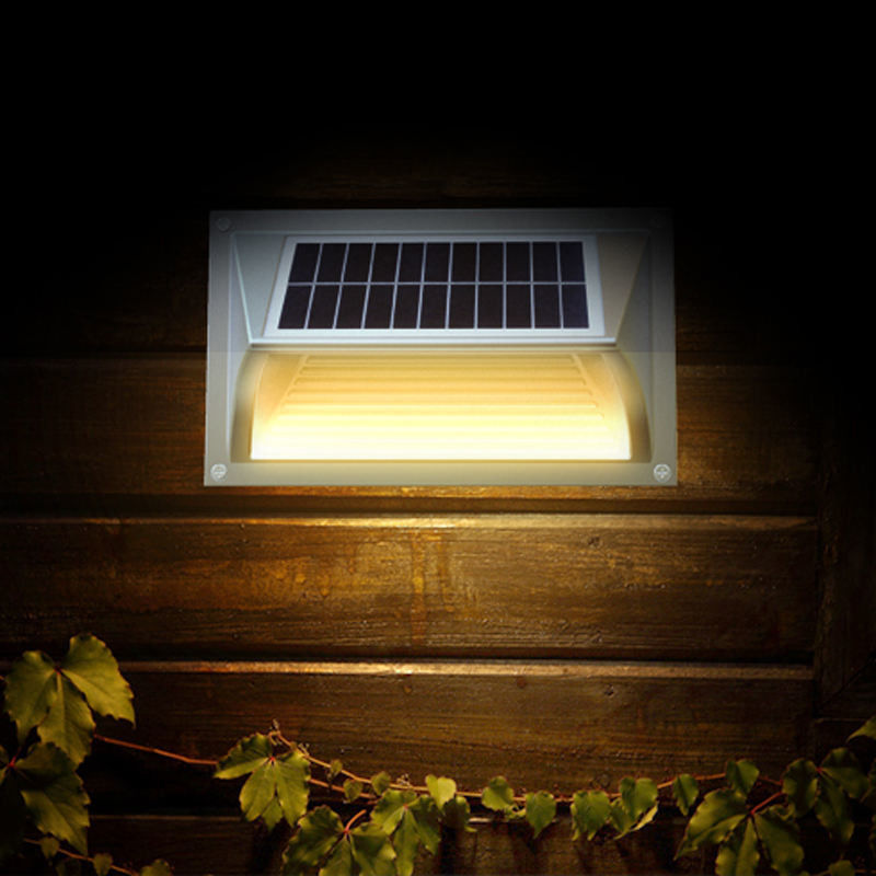 50000 Horas de Tempo de Trabalho Quente Branco LED Solar Step Wall Light para as suas necessidades
