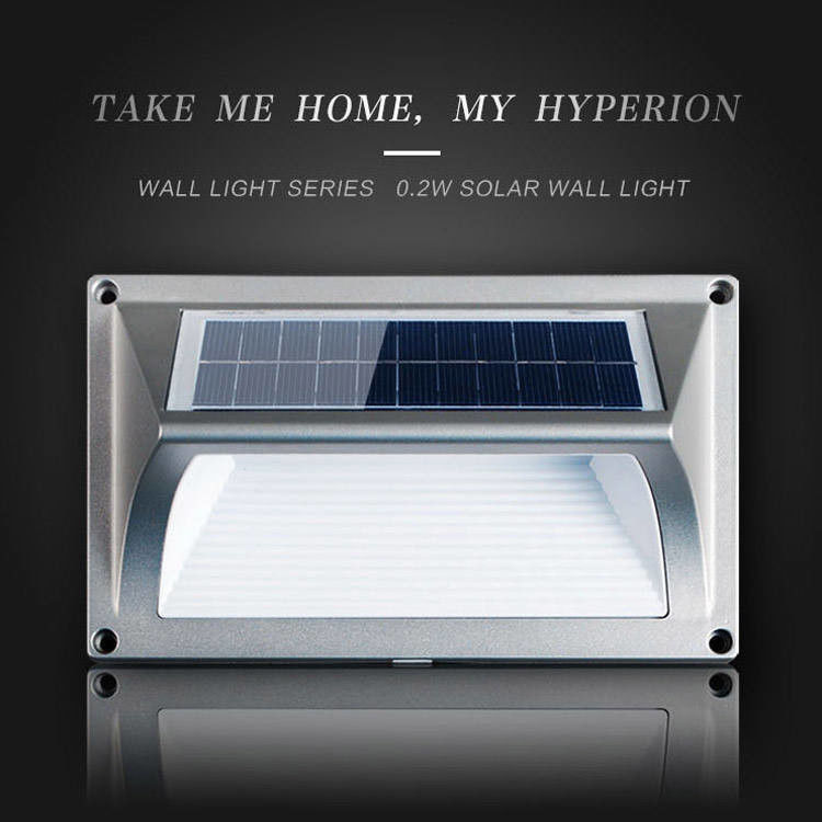 50000 Horas de Tempo de Trabalho Quente Branco LED Solar Step Wall Light para as suas necessidades