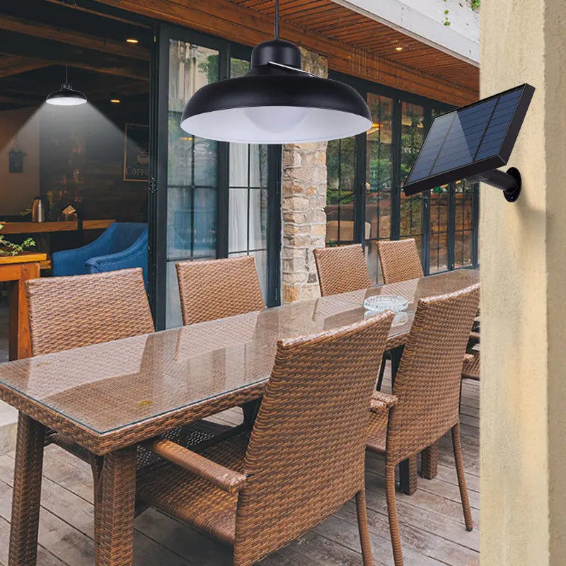 Índice de renderização de cores de 80 Ra Luzes solares para interior para pendurar na varanda Gazebo Barn Camp