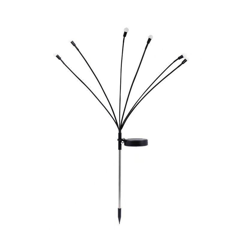 Luz de jardim decorativa de vaga-lumes movida a energia solar Impermeável para caminhos ao ar livre 8 cabeças