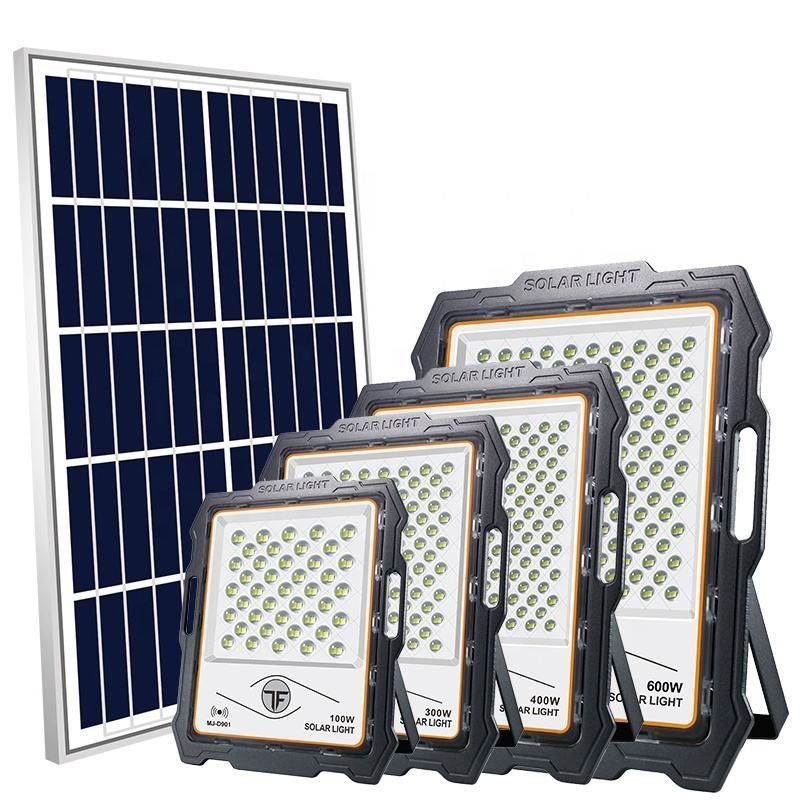 Lumen Jardim ao ar livre Ip65 Sensor de movimento de segurança LED Luz solar de inundação 300W