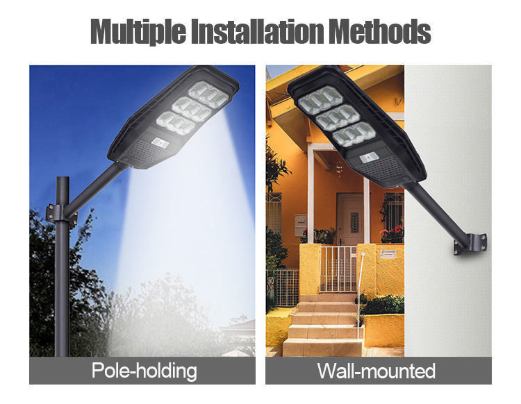 Design de iluminação e circuitos Lâmpada de rua solar All In One Light100 200 300 Watt LED