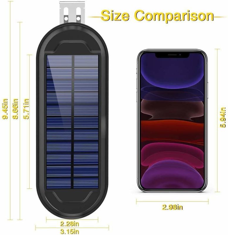 Iluminação decorativa de jardim exterior lâmpada solar com 6000K temperatura de cor