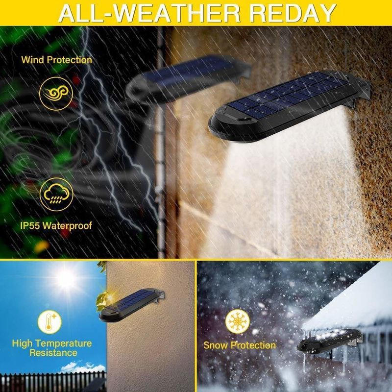 Iluminação decorativa de jardim exterior lâmpada solar com 6000K temperatura de cor