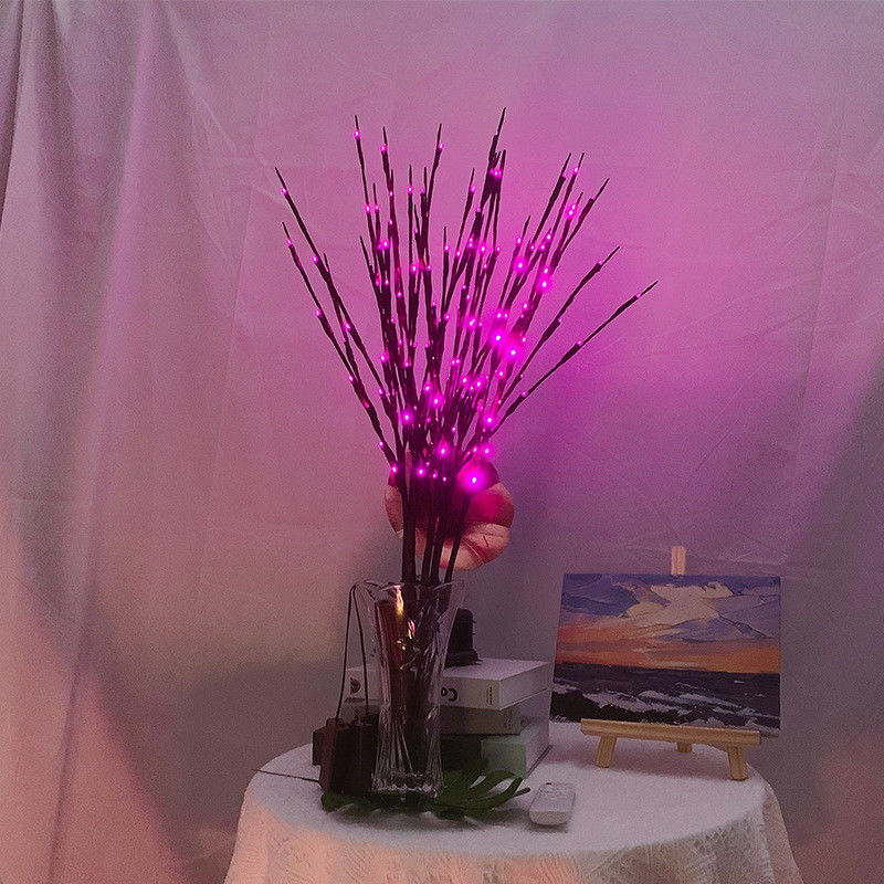 Lâmpada de galhos de salgueiro LED de 77cm para casamento Festa de Natal Decoração de árvore de Natal