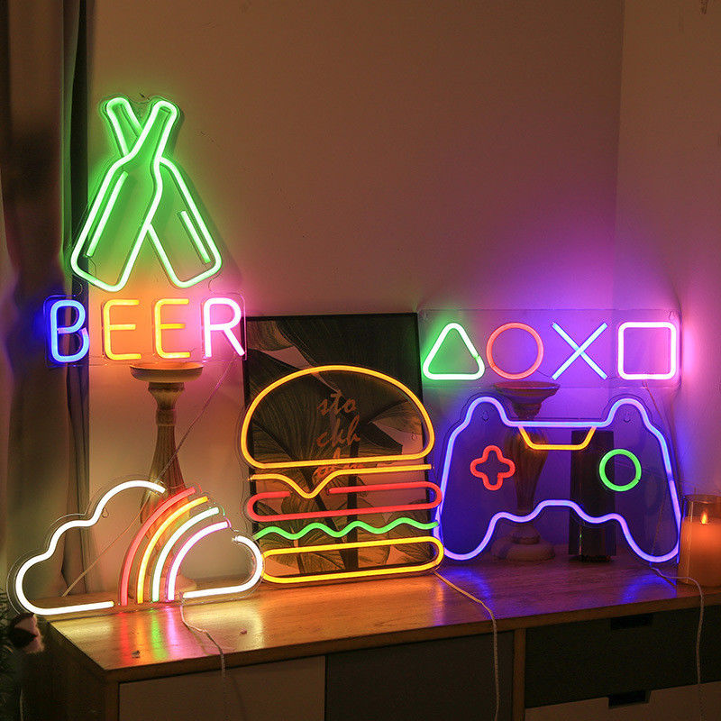 Neon Sign USB Switch Control Lâmpada acrílica para Sala de Jantar Restaurante