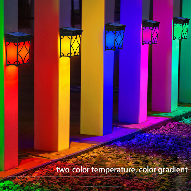 Jardim Solar Exterior Luxo Decoração de Montagem Poderosa Cercas Parede Paisagem Casa Lâmpadas Luzes para Hotel