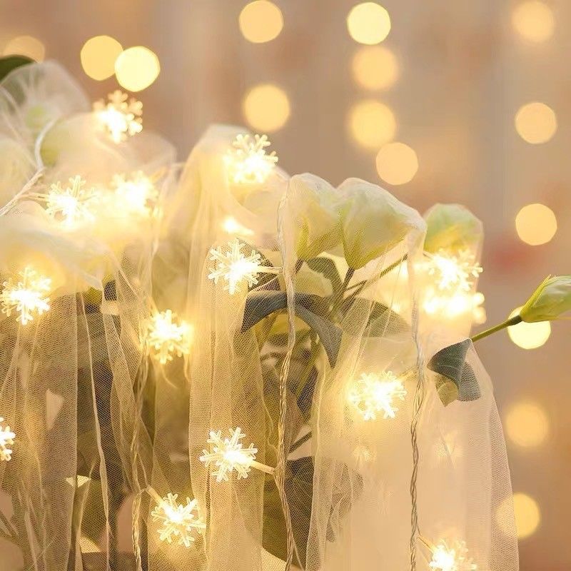 Decorações de Natal 1KG Bateria Acionada Star Light Cordel Lâmpadas de Fada para Festive