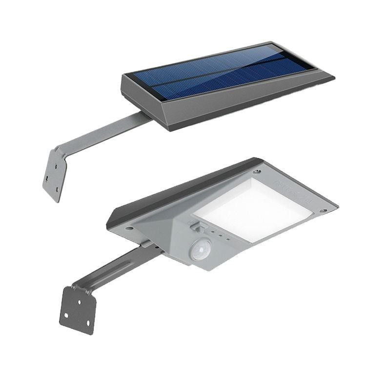 Lâmpada de parede recarregável solar LED super brilhante Sensor de movimento moderno ao ar livre Impermeável