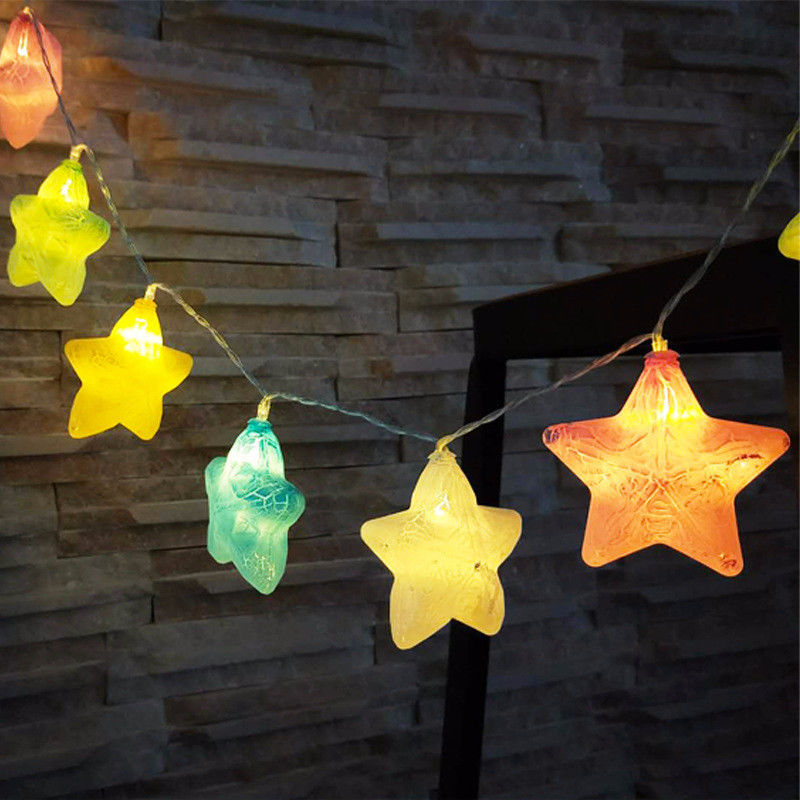 10 LEDs Crack Star Fairy String Lights para festa de Natal casamento decoração de férias